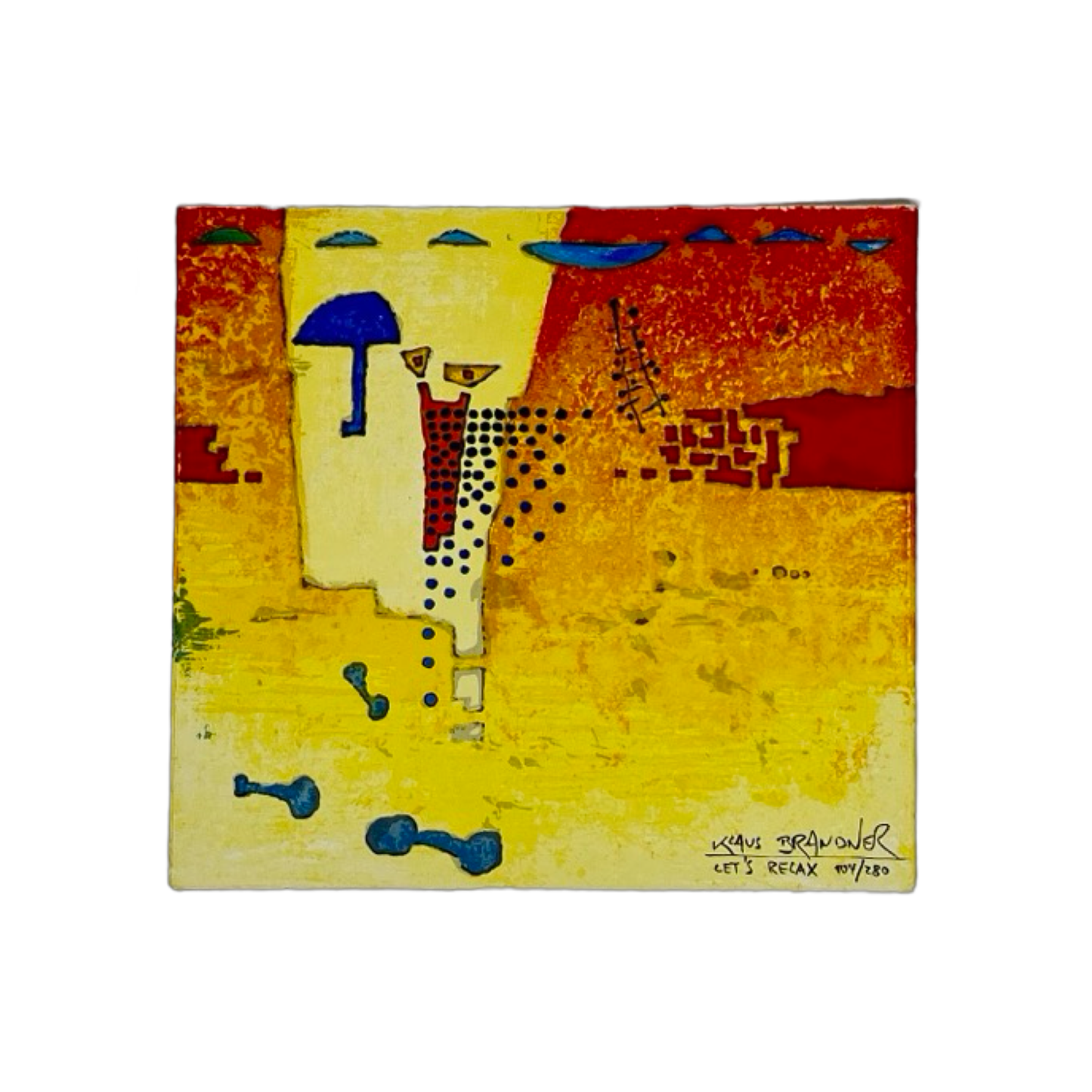 Klaus Brandner -„Let‘s relax“ - Lithografie