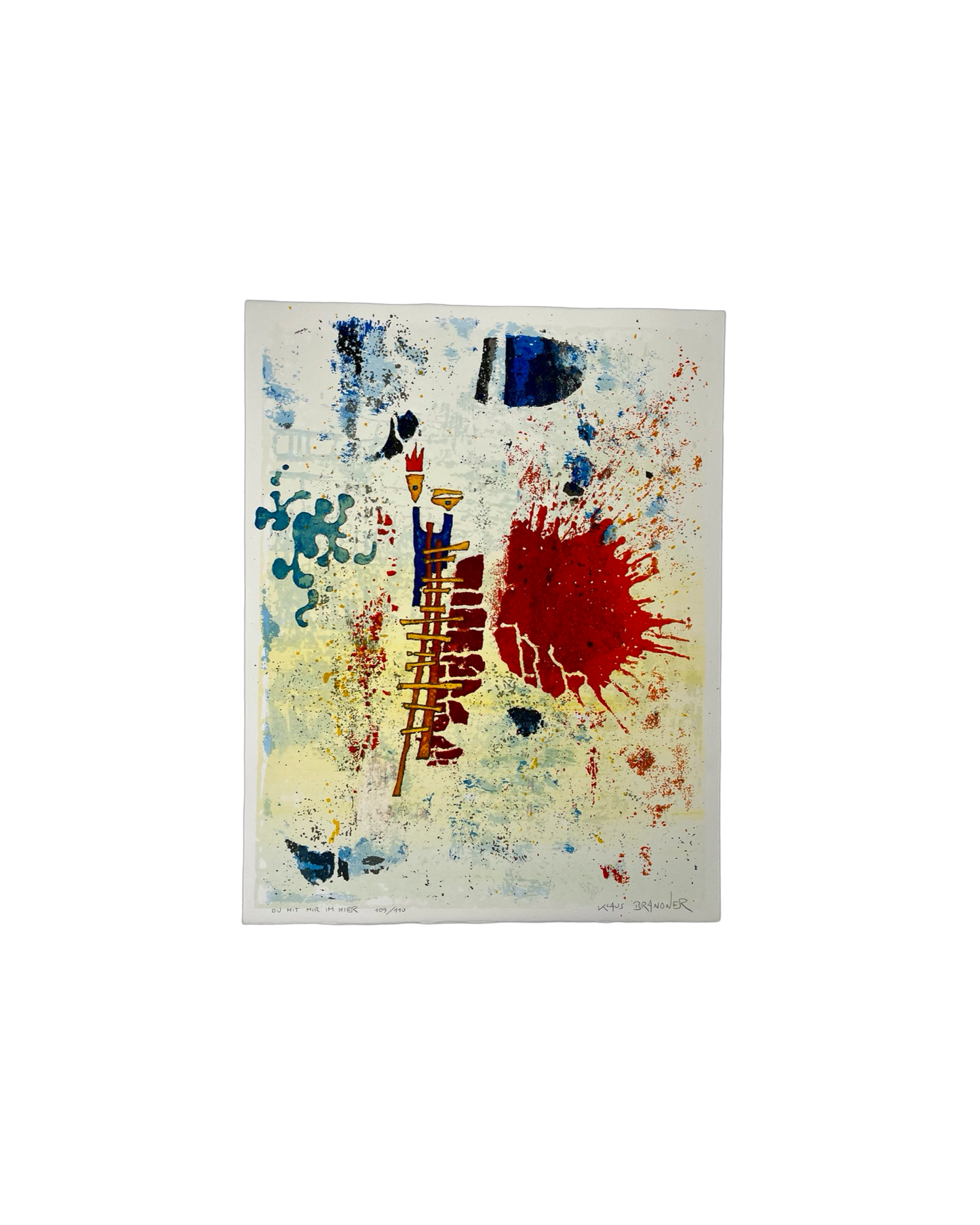 Klaus Brandner -„Du mit mir im Hier“ - Lithografie
