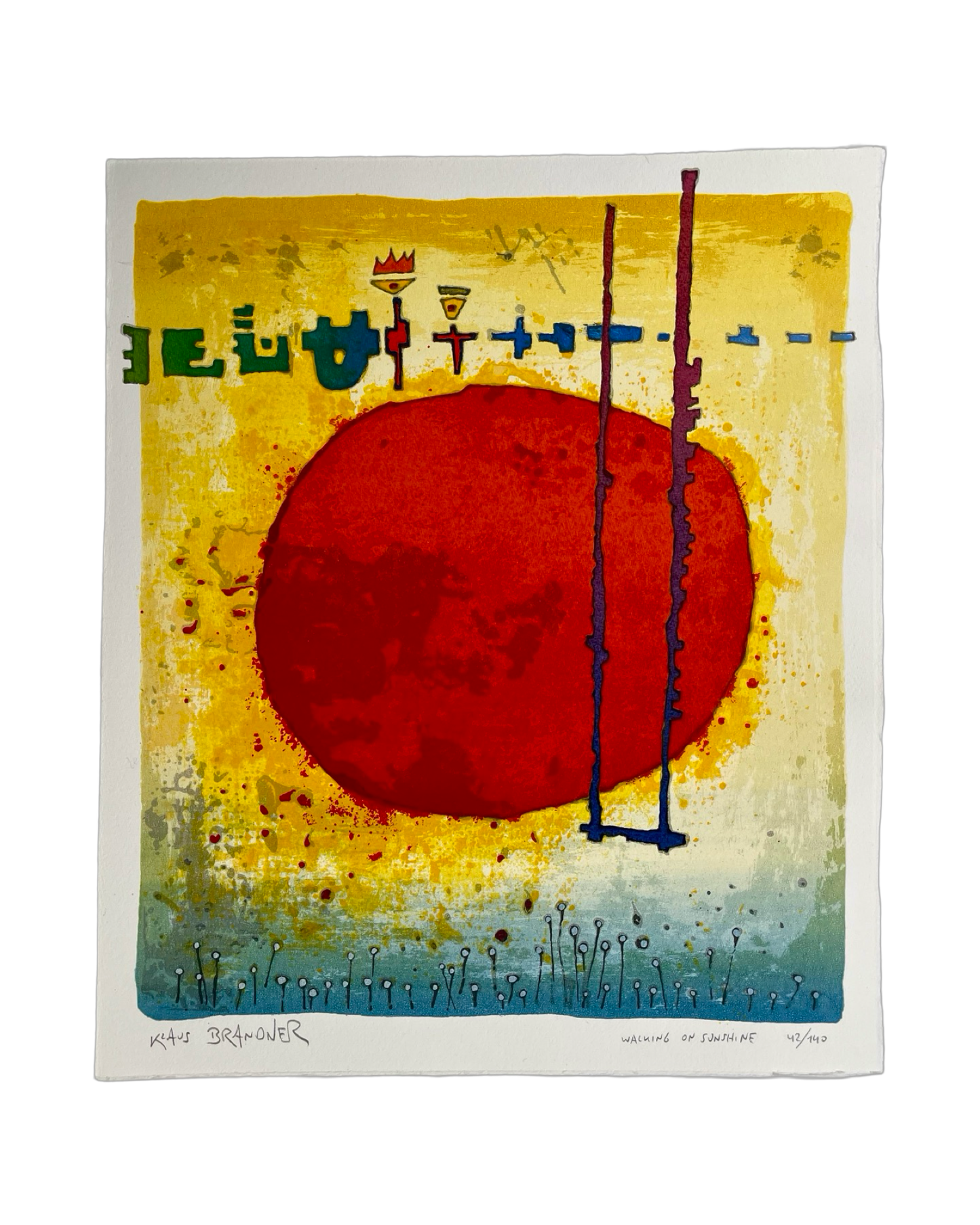 Klaus Brandner - „Walking on Sunshine“ - Lithografie