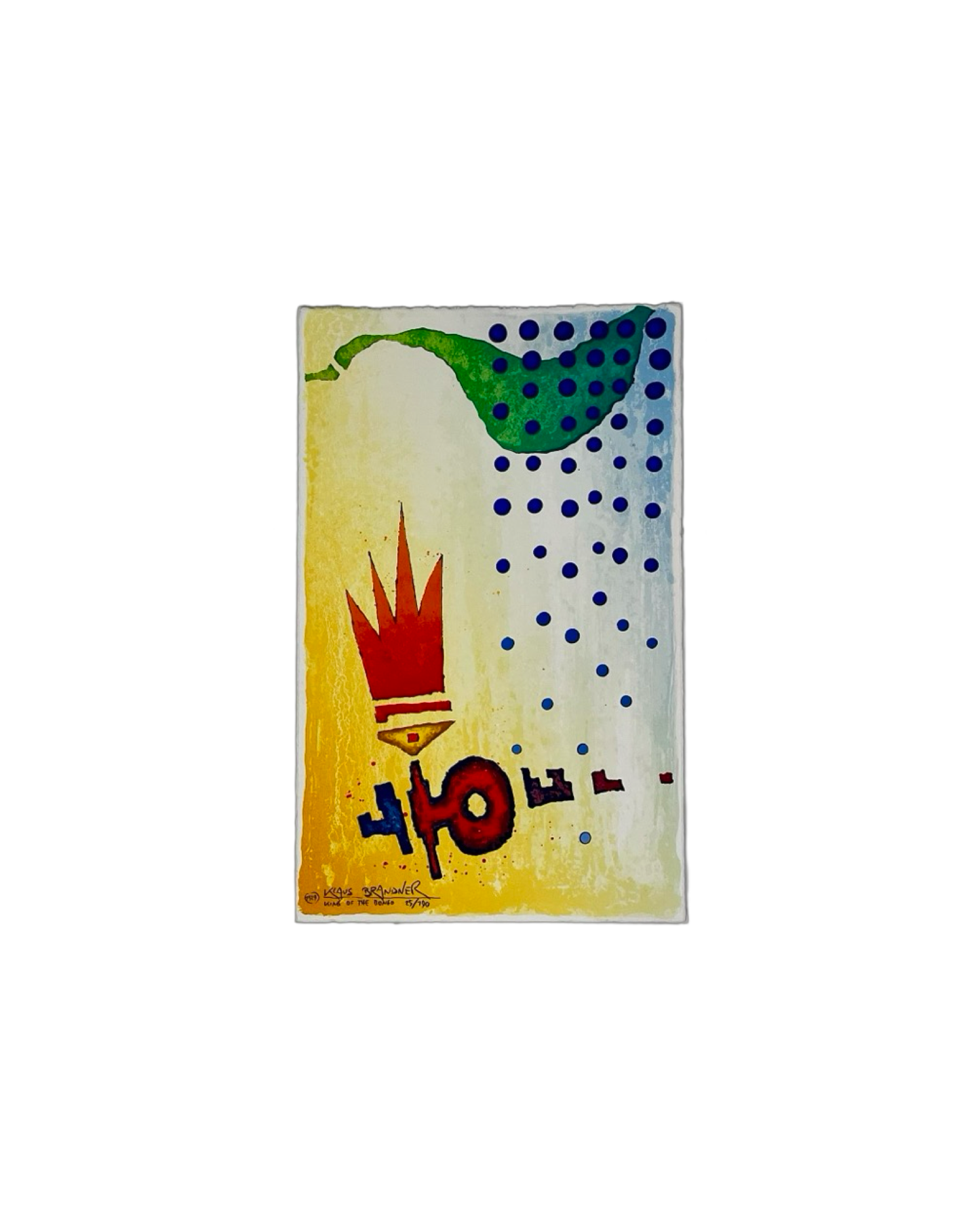Klaus Brandner -„King of the Bongo“ -Lithografie