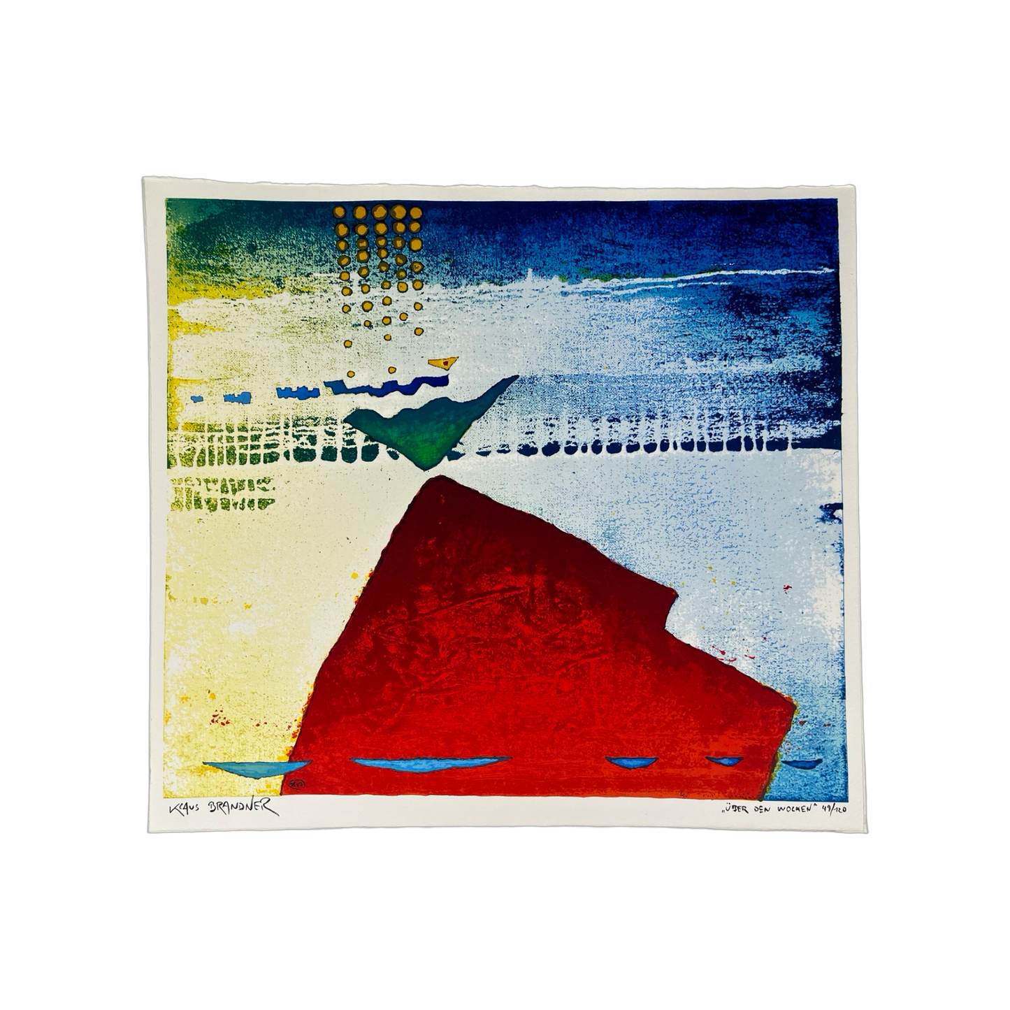 Klaus Brandner -„Über den Wolken“ - Lithografie