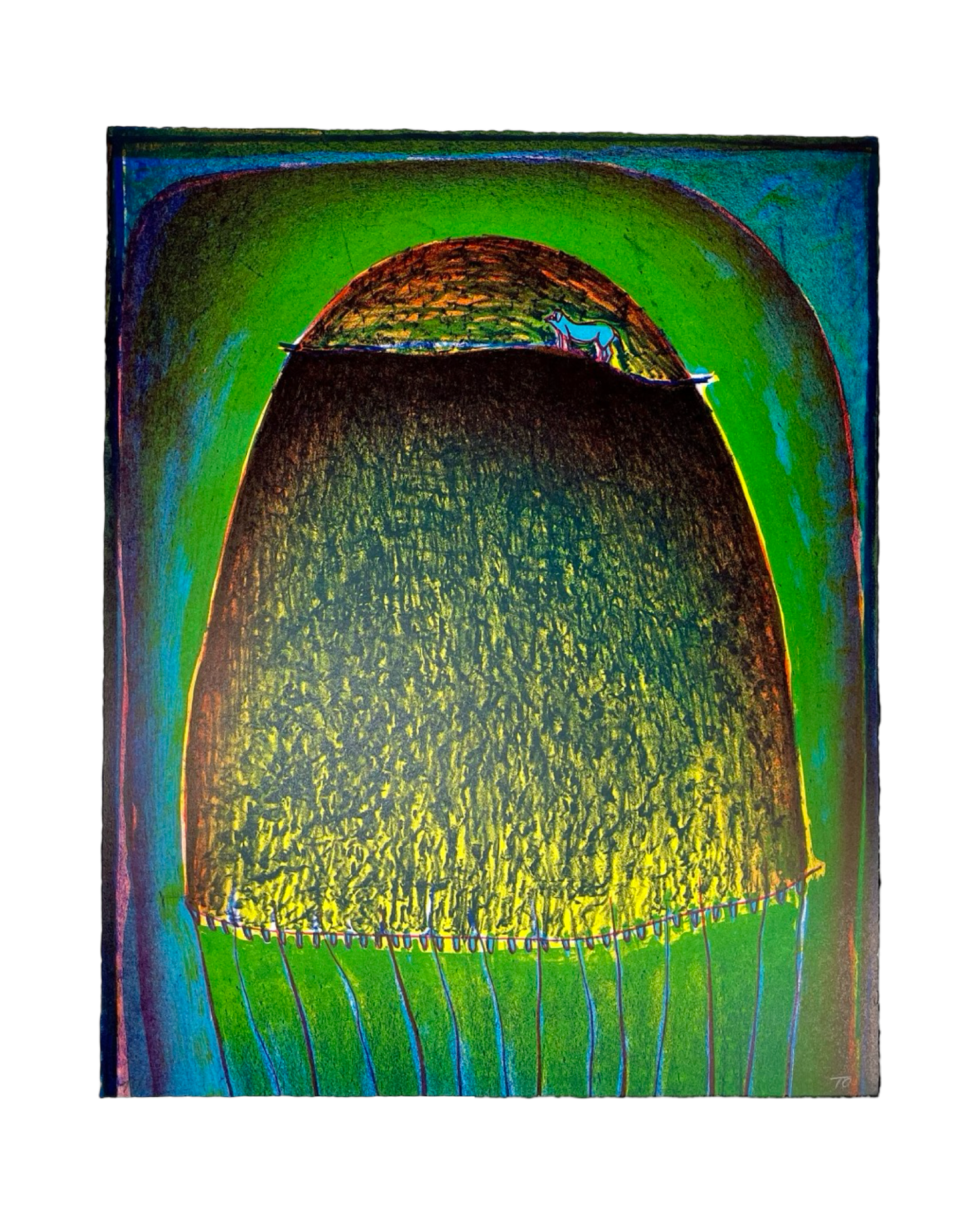 Maria Tomaselli - „Behausung III“ - Lithografie