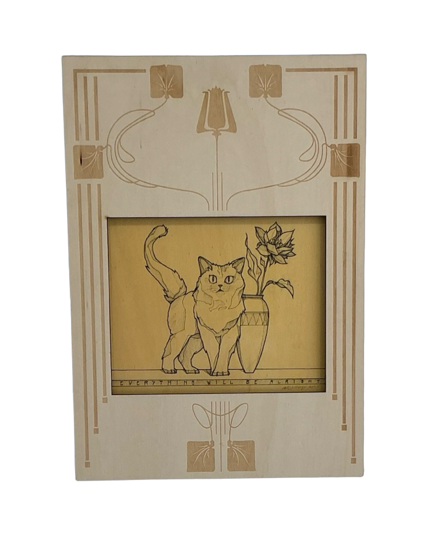 Crazy Mr. Sketch - „non plus ultra“ - Mischtechnik auf Holz