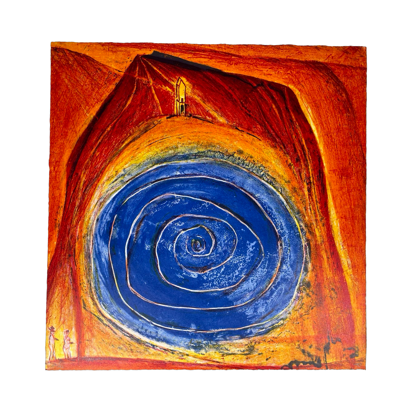 Maria Tomaselli - „Berge I - Bergsee“ - Lithografie