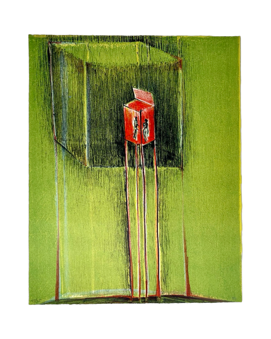 Maria Tomaselli - „Behausung V“ - Lithografie