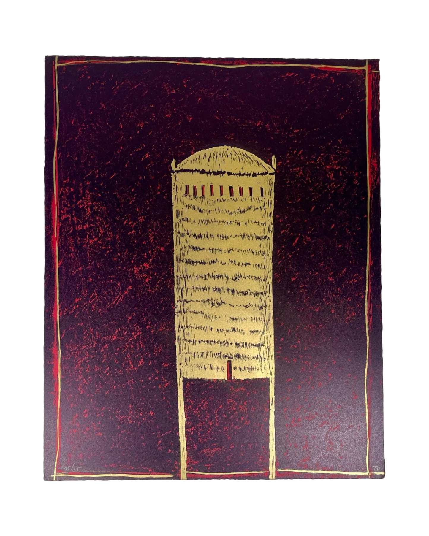 Maria Tomaselli - „Behausung II“ - Lithografie