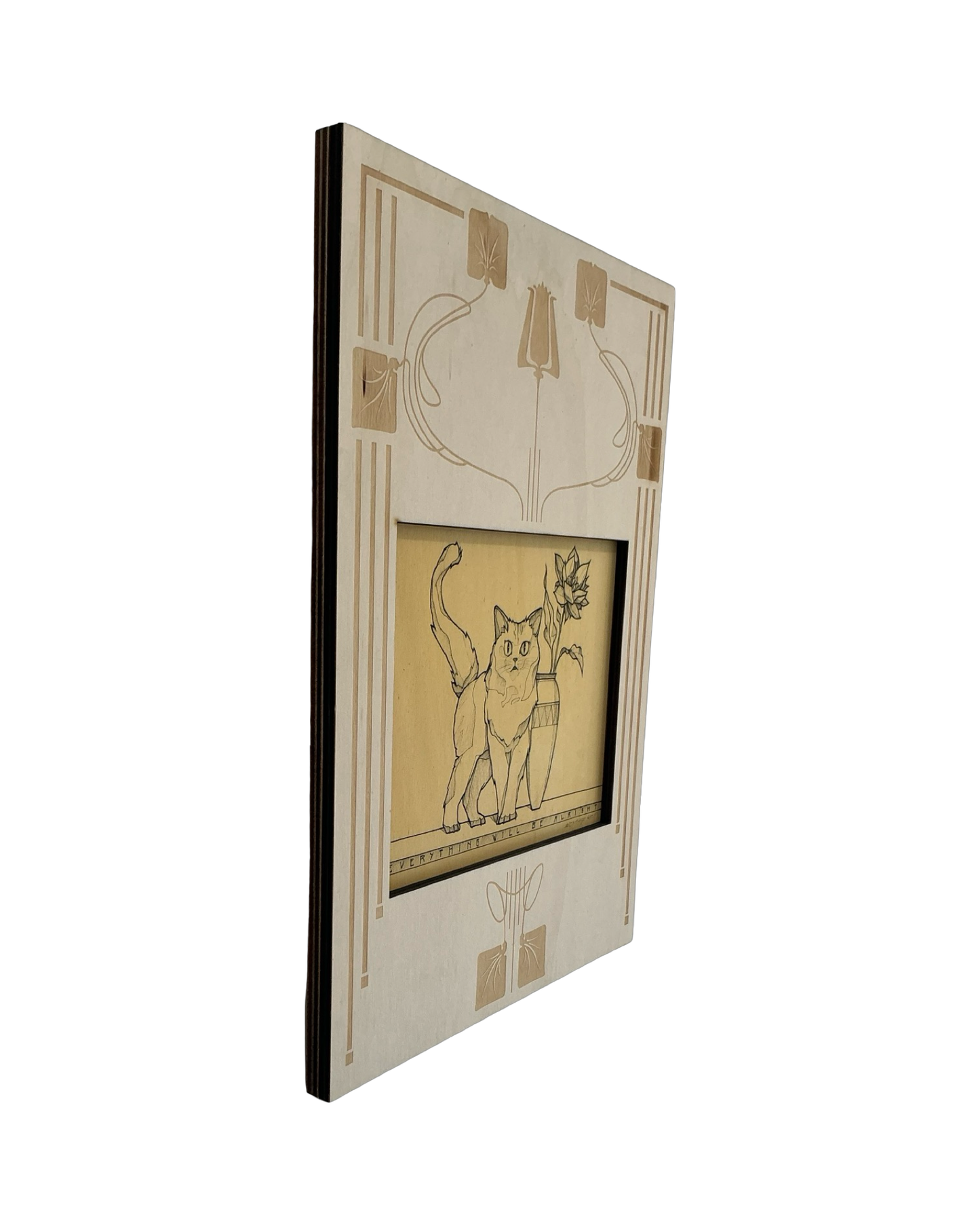 Crazy Mr. Sketch - „non plus ultra“ - Mischtechnik auf Holz