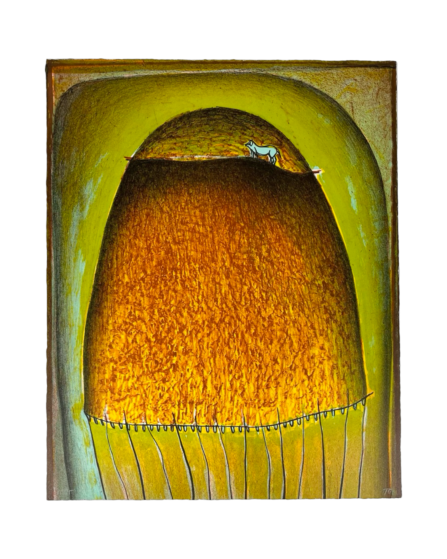 Maria Tomaselli - „Behausung IV“ - Lithografie