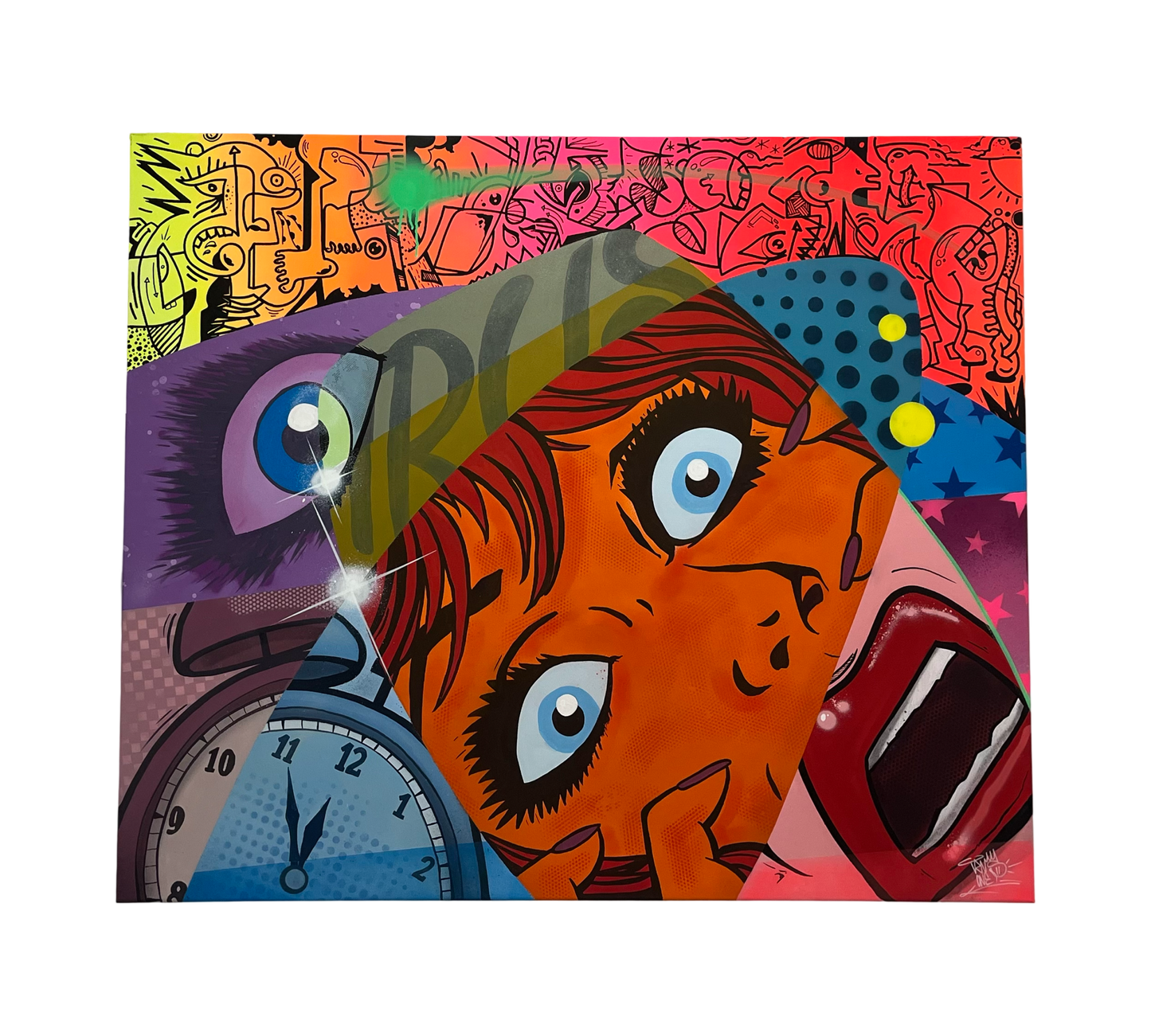 Robert TRUS Wilhelm - „OMG - it‘s 5 to 12“ - Originale Mischtechnik