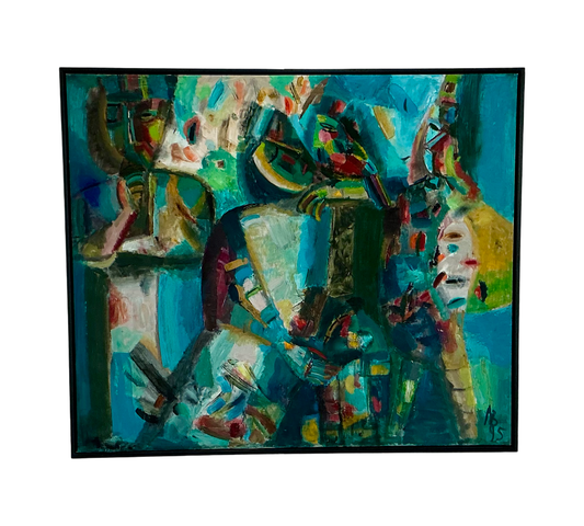 Soja Litwinowa - „Berührung“ - Original Ölbild gerahmt