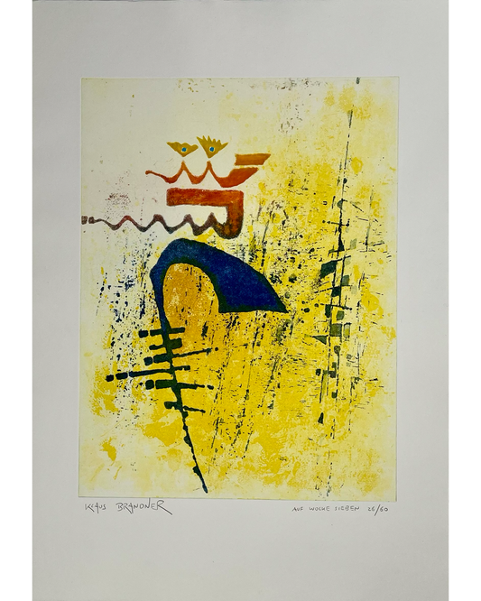 Klaus Brandner - „Auf Wolke Sieben“ - Lithografie