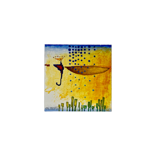 Klaus Brandner -„Regenfänger“ - Lithografie